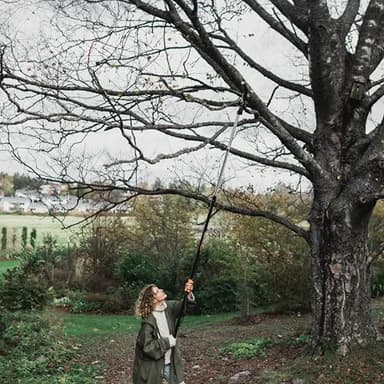 Fiskars 2-in-1 Extendable Tree Pruner and Pole Saw (Extends 7.9 - 12 feet) with Rotating Head, Pruning Stik Model with15-Inch Double-Grind Saw Blade, and Double Locking System - Image 8