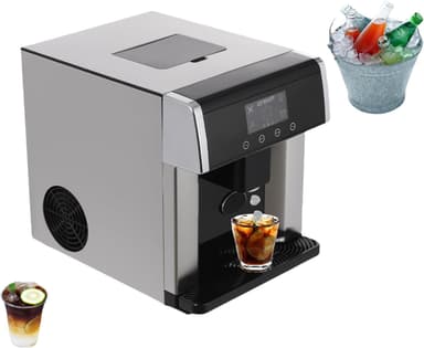 2-in-1 Ice Maker & Cold Water Dispenser, Countertop Portable Ice Machine with Fast 10 Cubes in 8-12 Minutes Ice Production, Self-Cleaning, and Touch Control - Image 2