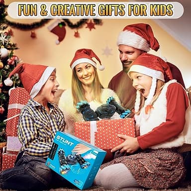 Pristar RC Cars Gesture Sensing Stunt Car, Best Gifts for Boys 6-12, 2.4Ghz Remote Control Car Toys for Boys Age 6 7 8 9 10 11 12, Double Sided Flip 360° Rotate 4WD Off-Road with Spray Lights Music - Image 9