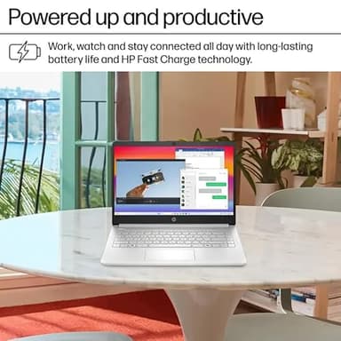 HP 2025 Latest 14" HD Laptop Computer, Intel Processor N150, 16 GB RAM, 384 GB Storage(128GB UFS+256GB MSD), with Office Lifetime License, Copilot AI, Wi-Fi 6, Webcam, Windows 11 Pro, w/Accessories - Image 4