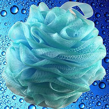 SHOWER BOUQUET Loofah-Bath-Sponge XL Swirl-Mix-Color 4-Pack // Extra-Large 75g Mesh Luffa Loofa Loufa Puff Pouf Set/Exfoliating Body Scrubber for Women and Men - Exfoliate & Soothe Face & Body - Image 8