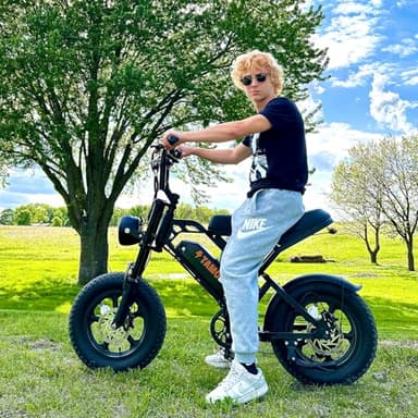 Tamobyke T16 Electric Bike for Teens & Childs, 1000W Motor 48V15.6Ah Removable Battery, 30MPH Off-Road Electric Bicycle,16"Fat Tire Ebike for Kids, 7-Speed,Dual Hydraulic Brakes, Fits Riders 5'0"-5'7" - Image 9