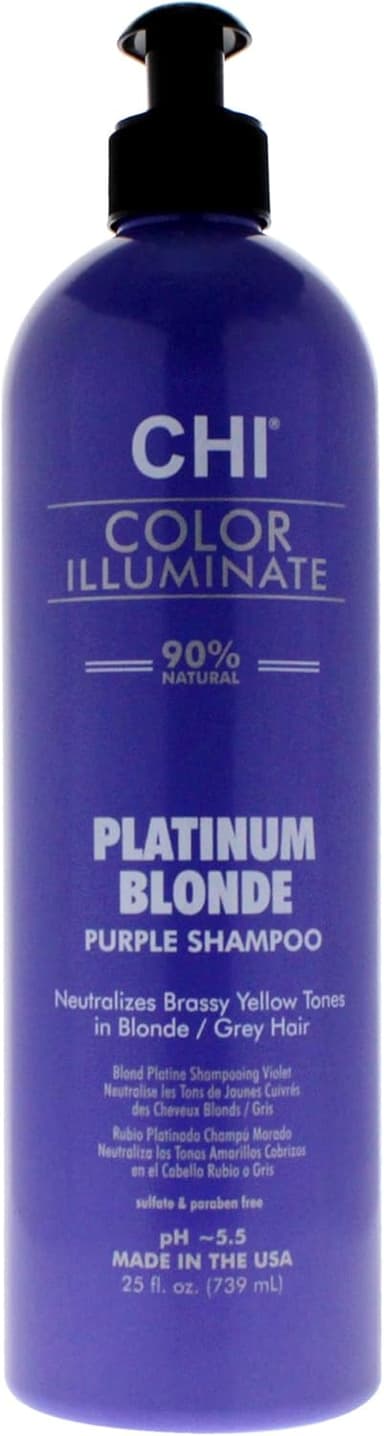 CHI Color Illuminate Shampoo, Provides Balanced Color Replenishment Between Salon Services, Sulfate, Paraben, & Cruelty-Free, Platinum Blonde, 25 Oz - Image 2