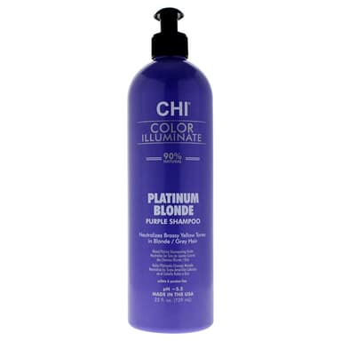 CHI Color Illuminate Shampoo, Provides Balanced Color Replenishment Between Salon Services, Sulfate, Paraben, & Cruelty-Free, Platinum Blonde, 25 Oz - Image 1