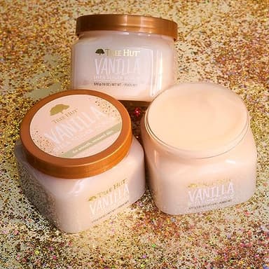 Tree Hut Vanilla Shea Sugar Exfoliating & Hydrating Body Scrub, 18 oz - Image 3