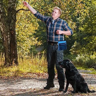 STMK Dog Treat Pouch Dog Clicker Training Kit, Dog Training Treat Pouch Dog Clicker for Training, 3 Ways to Wear Easily Carries Treat Pouches for Pet Training (Blue) - Image 7