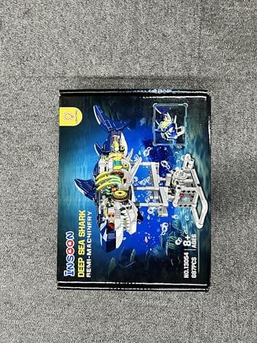 INSOON Mechanical Shark Building Set with LED Light, 687 PCS Movable Ocean Animal with Display Stand, Sea Fish Building Block Toy, Home Decor Gift for Adults Teens Kids Boys Ages 12+ - Image 15