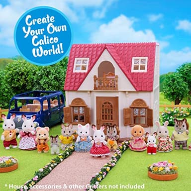 Calico Critters Pookie Panda Family, Dolls, Dollhouse Figures, Collectible Toys with 4 Figures Included - Image 7