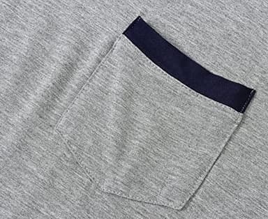 MoFiz Mens Pajama Sets Modal Comfy Sleep Shorts Lounge &Tops Tshirts PJs Sets Lightweight Thin Cool Summer Sets Size L Navy - Image 7