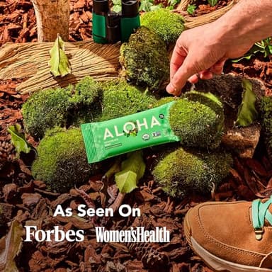 ALOHA Organic Plant Based Protein Bars, Chocolate Mint, 1.98 Oz (Pack of 12) - Image 6