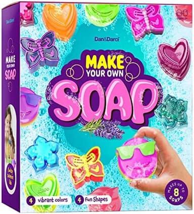 Dan&Darci Soap Making Kit for Kids - Crafts Science Toys - Birthday Gifts for Girls and Boys Age 6-12 Years Girl DIY Kits - Best Educational Craft Activity Gift for 6-12 Year Old Kid - Image 2