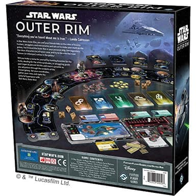 Asmodee Star Wars Outer Rim Board Game - Strategy Game, Fun Family Adventure for Kids & Adults, Ages 14+, 1-4 Players, 3-4 Hour Playtime - Image 2