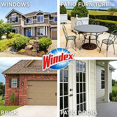 Windex Outdoor Window and Glass Cleaner for Hose Ammonia Free, Concentrated Formula for Deep Outdoor Clean, Patio Cleaner, Compatible With All Hoses, 32 Fl Oz (Pack of 2) - Image 5