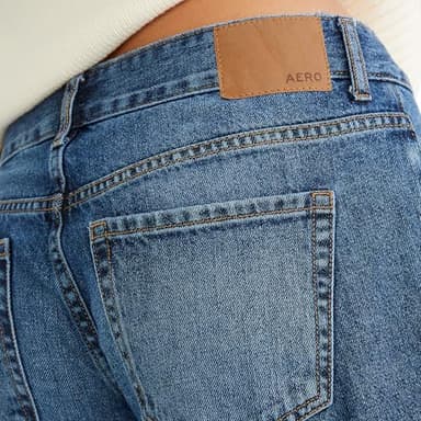 AEROPOSTALE Women's Low-Rise Baggy Wide-Leg Jean, Sassafras - Image 4