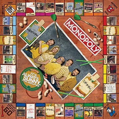 Monopoly It’s Always Sunny in Philadelphia | Officially Licensed Monopoly Board Game | Award Winning FX Sitcom - Image 5