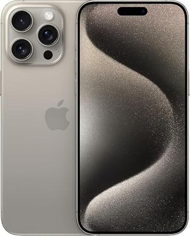 Apple iPhone 15 Pro Max, 256GB, Natural Titanium - Unlocked (Renewed Premium)