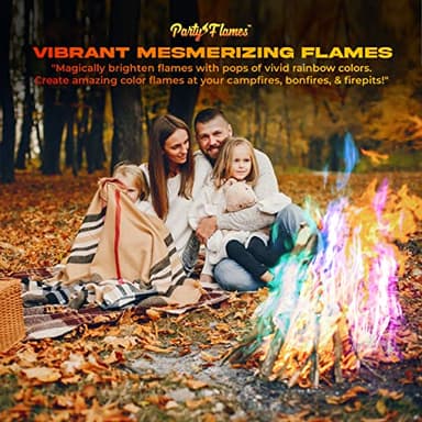 Fire Color Changing Packets Fire Pit (10 Pack) - Perfect for Any Campfire, Bonfire & Outdoor Fireplaces - Perfect Magic Cosmic Mystical Campfire Accessories - Camping Games - Image 5