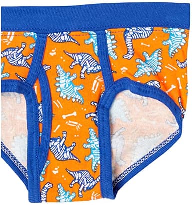 Hanes Toddler Boys' Briefs Pack, Dinosaur Printed Cotton Underwear, Assorted, 4T,10-Pack - Image 2