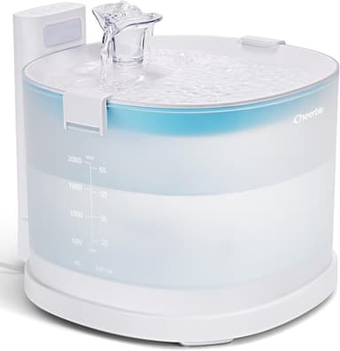 Cheerble Pumpless Cat Water Fountain, 2L/67oz E1 Automatic Cat Water Dispenser for Cats & Dogs MagDrive™ Technology Dual Mode Dispensing, No Cleaning Hassle, No Electrical Leakage, BPA-Free - Image 2