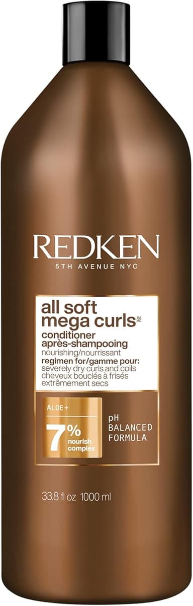 Redken All Soft Mega Curls Conditioner For Extremely Dry Curly & Coily Hair - Nourishes & Softens Severely Dry Hair - Image 2