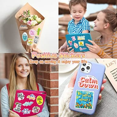 150Pcs Motivational Stickers for Kids Teens Students Teachers Planners Inspirational Quote Stickers Waterproof Vinyl Sticker for Water Bottles Laptop Scrapbook Journal - Image 5
