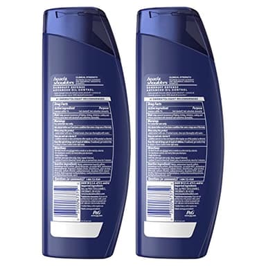 Head & Shoulders Clinical Dandruff Shampoo Twin Pack, Prescription Strength, Oil & Flake Control, Seborrheic Dermatitis Relief, Citrus, 13.5 Fl Oz Each (Set of 2) - Image 9