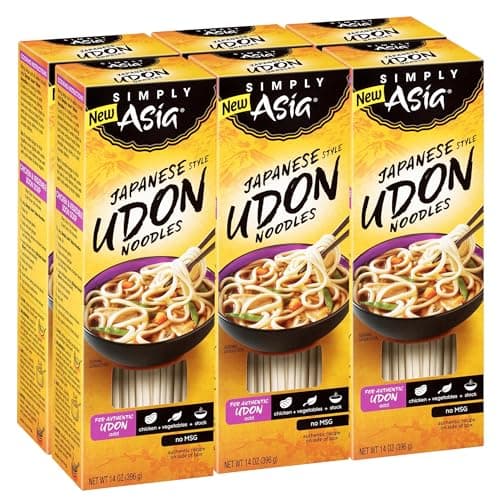 Simply Asia Japanese Style Udon Noodles, 14 oz (Pack of 6) - Image 1