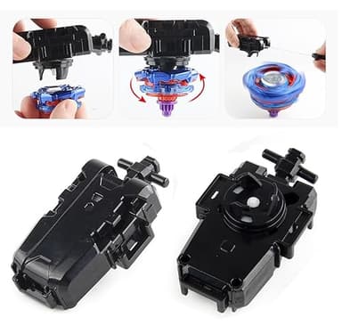 ASVEXKW Battling Set, Spinninning Top Burst Boy Combat Battling Game Set, Spinning & Launchers, Greats Birthday Gift for Boys, 8 & 10 Spinning Tops (08) - Image 6