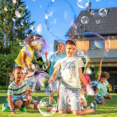 Roberly 28 Pcs Big Bubble Wands Set Bulk for Kids Summer Outdoor Activities Party Favors Gifts Birthday Games, Giant Bubbles Making Toys with Tray - Image 6