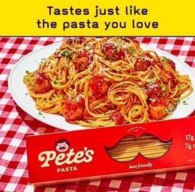 17g High Protein Spaghetti Noodles | 7g Low Carb Keto Pasta | Healthy, Italian Pasta From Italy | 3-Pack, 8oz - Pete's Pasta - Image 5