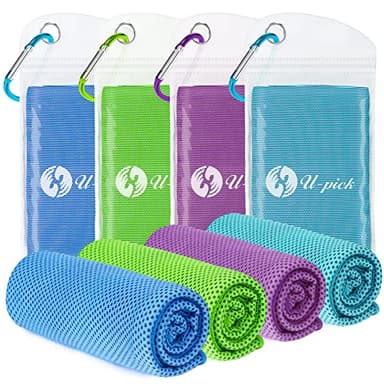 U-pick Cooling Towels (40"x12"), Cooling Towel for Neck and Face, Soft Breathable Chill Ice Towel, Stay Cool Sweat Rags for Gym, Yoga, Workout, Exercise, Sport, Beach, Camping, Cruise - Image 1