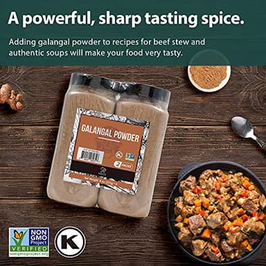 Soeos Galanga Powder 8oz (227g), Twin Pack, 16oz Total, Non-GMO, Kosher, Greater Galanga, Alpinia Galanga, Perfect for Tom Yum and Tom Kha Soups,Product of Vietnam, Galangal Powder for Cooking. - Image 5