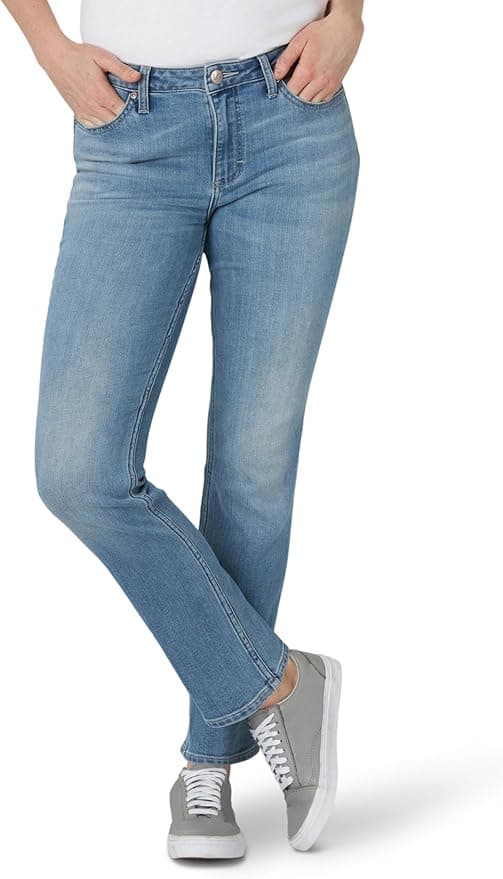 Lee Womens Legendary Mid Rise Straight Leg Jean - Image 1