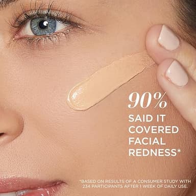 IT Cosmetics Bye Bye Redness Full Coverage Color Correcting Cream (Porcelain Beige) - Redness Neutralizing Tinted Face Moisturizer, 12HR Hydration, Hyaluronic Acid, Colloidal Oatmeal - 0.37 fl oz - Image 5