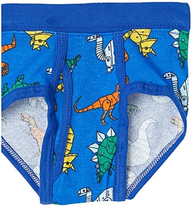 Hanes Toddler Boys' Briefs Pack, Dinosaur Printed Cotton Underwear, Assorted, 4T,10-Pack - Image 4