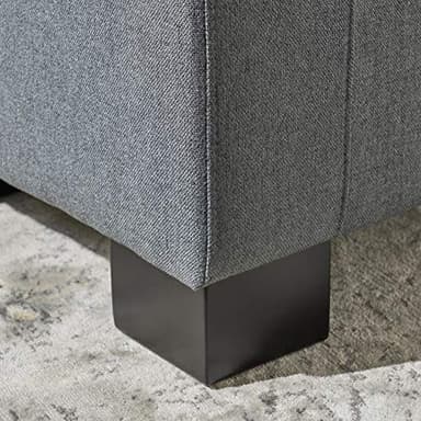 Christopher Knight Home Guernsey Fabric Storage Ottoman, Charcoal 20x50.25x16.75 inches - Image 9