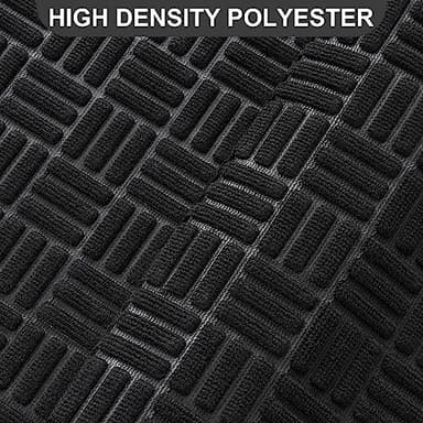 Mibao Front Door Mat, Heavy Duty Durable Welcome Mat for Outdoor Indoor, Dirt Trapper Waterproof Super Absorbent Door Mat for Entryway Outside Patio Porch, 61.5" x 36", Black - Image 6
