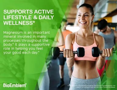 BioEmblem Triple Magnesium Complex | 300mg Magnesium Glycinate, Malate & Citrate | High Absorption Chelated Formula | Vegan, Non-GMO, Gluten-Free | 90 Capsules - Image 7