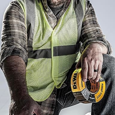 DEWALT Ultra Tough Duct Tape, 1.88 in x 30 yd, Heavy Duty, Ultra Strong, Aggressive Adhesive, All-Weather, 2 Rolls, Black - Image 5