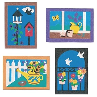 Sand Art Boards - Garden, 5" x 7" (Pack of 12) - Image 1