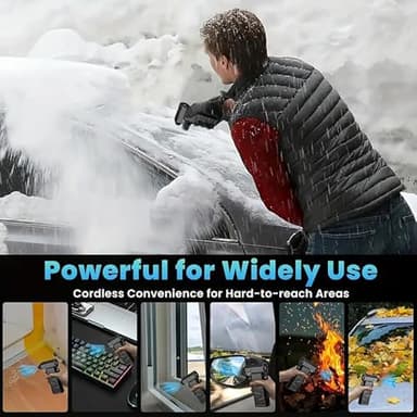 Compressed Air Duster 180000RPM Electric Air Duster Super Power Cordless Air Duster Adjustable Speed Jet Drying Blower, Suitable for Computer Keyboards, Outdoor, Automobiles, Homes - Image 6