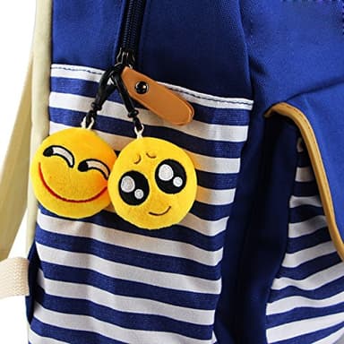 Dreampark 80 Pack Mini Emoticon Keychain Plush, Party Favors for Kids, Valentine's Day Gifts/ Birthday Party Supplies, Emoticon Gifts Toys Easter Basket Stuffers Carnival Prizes for kids 2" Set of 80 - Image 5