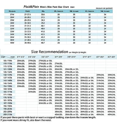 Plaid&Plain Men's and Women's Black Cargo Pants - Slim Fit, 3D Shape, Articulated Knees, Stretchy Fabric C804 Black 40WX28L - Image 4