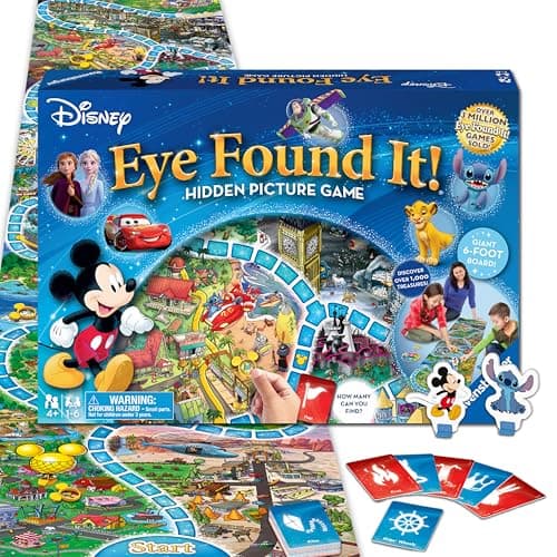 Ravensburger Disney Eye Found It - Hidden Picture Search Board Game - Learning Fun with Disney Favorites - Ages 4+ MESH Accredited - Image 1