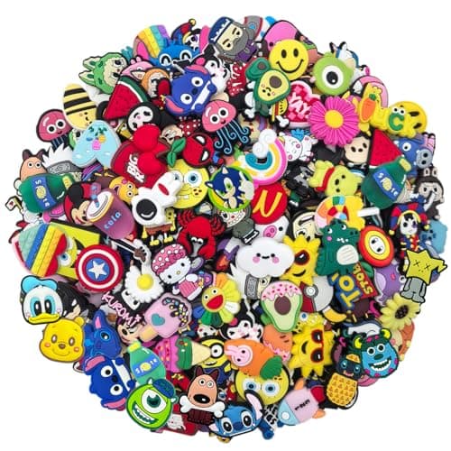 gustyuhi Lot of 30,50,100 Random Bulk Shoe Decorations and pins, Cute and Cool for DIY Accessories for Shoes, Sandals, and More (Random 30) - Image 1