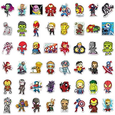 200PCS Cool Character Stickers for Water Bottles Skateboard Luggage Laptop Bumper Waterproof Vinyl Stickers Bulk for Boys Teens Adults - Image 4