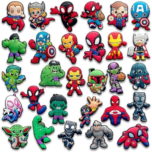 29Pcs Hero Charms for Croc Clog Shoes Decoration, Cartoon Game Charms Accessories for Adult - Image 1