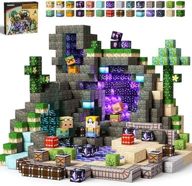 GobiDex 100PCS Magnetic Building Blocks Game-Based Build Magwonder World with Magnet Construction Toys STEM Sensory Gift for Boys Girls Birthday - Image 3