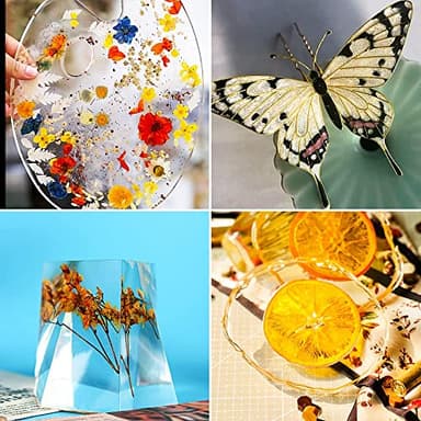 OSBANG Crystal Clear Hard UV Resin Upgraded Formula Ultraviolet Fast Curing for Jewelry Making Craft Decoration, Hard Transparent Glue Solar Cure Sunlight Activated Resin (1500g) - Image 7