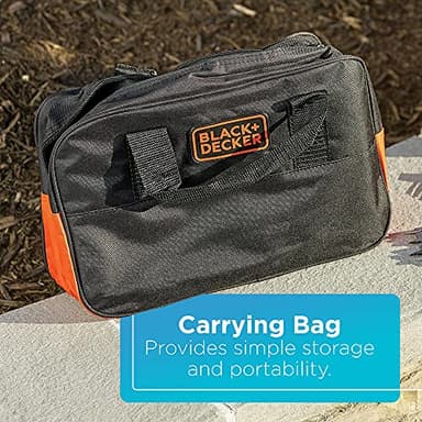 BLACK+DECKER 20V MAX 68-Piece Cordless Drill and Home Tool Project Kit with Tool Storage Bag (LDX120PK) - Image 6